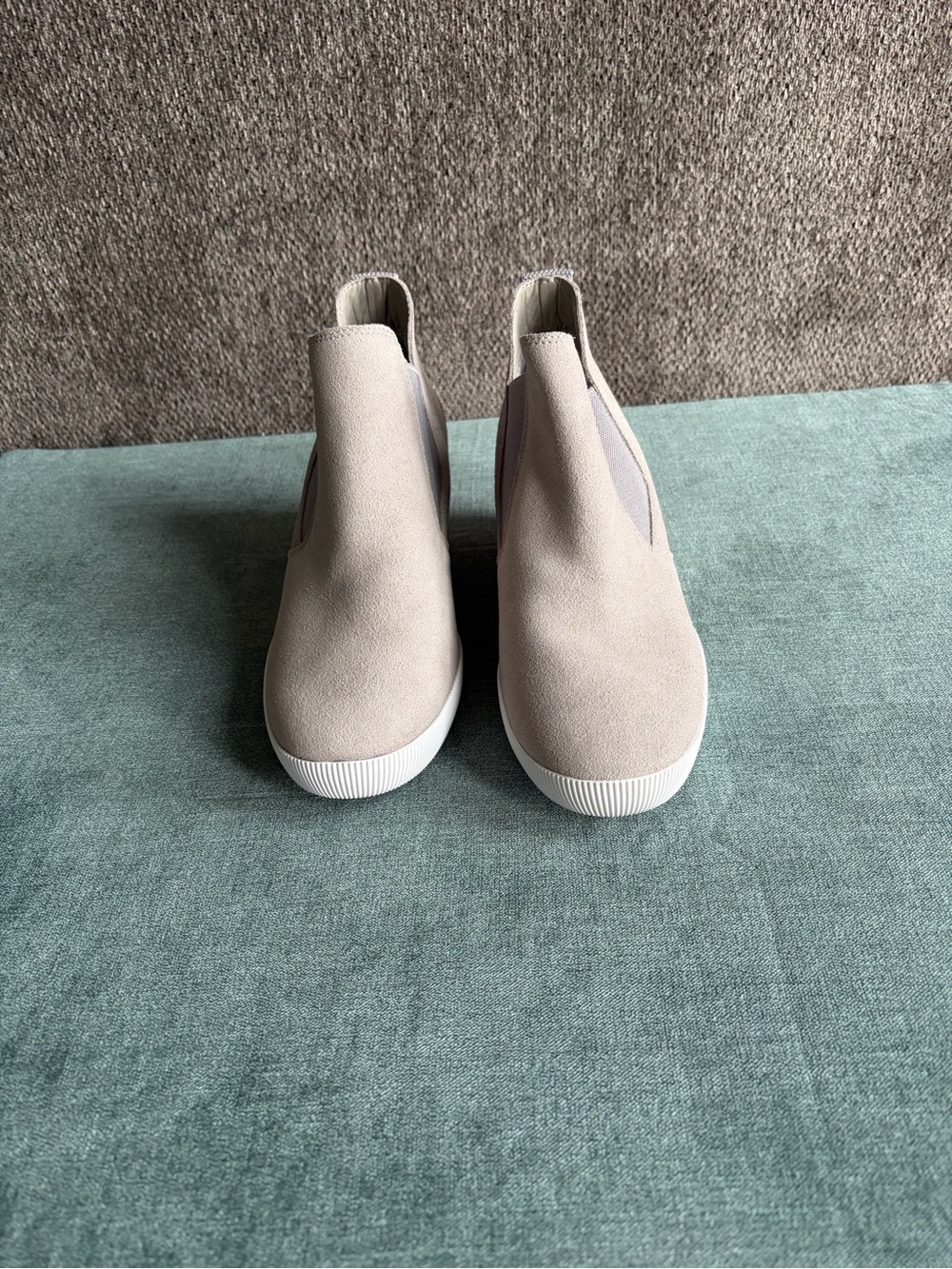 Sorel Wedge Ankle Booties in Light Taupe - Picture 2 of 5